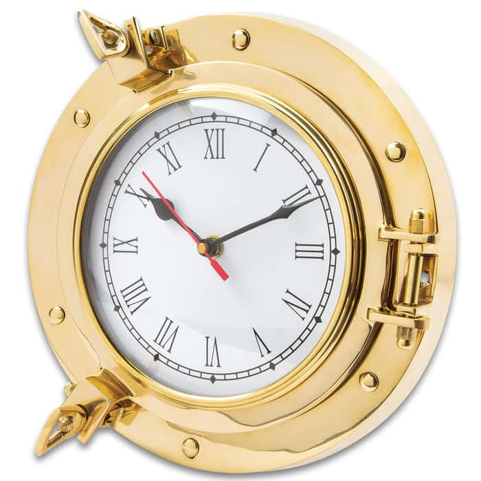 Ship Porthole Wall Clock High Quality Brass