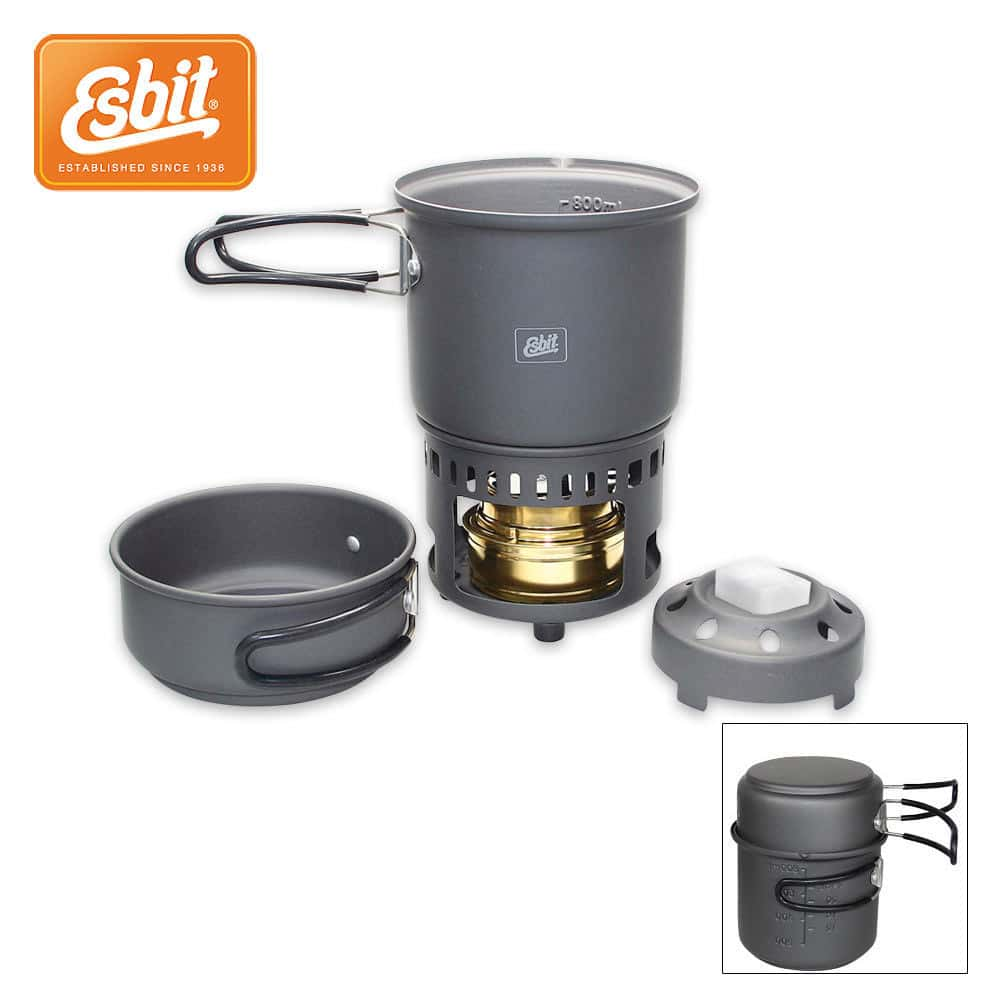 Esbit Alcohol Stove Trekking Cookset Free Shipping