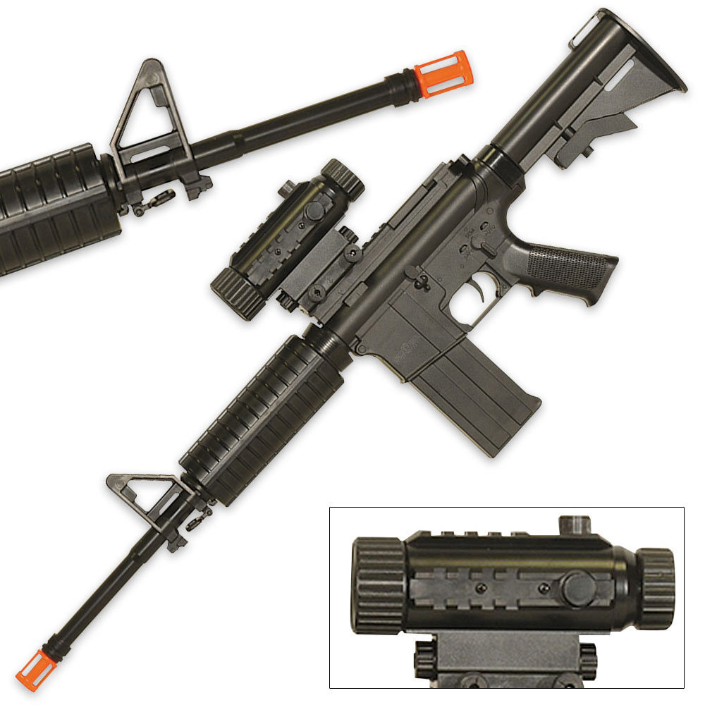War Inc. M4B Electric ¾ Scale Full/Semi Auto Airsoft Assault Rifle With