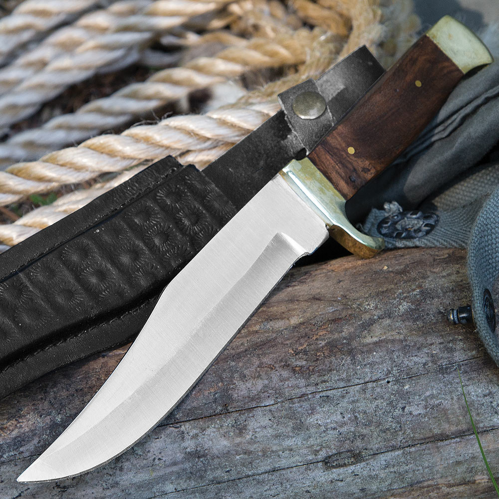 Boar Hunter Skinning Knife And Sheath Knives & Swords At