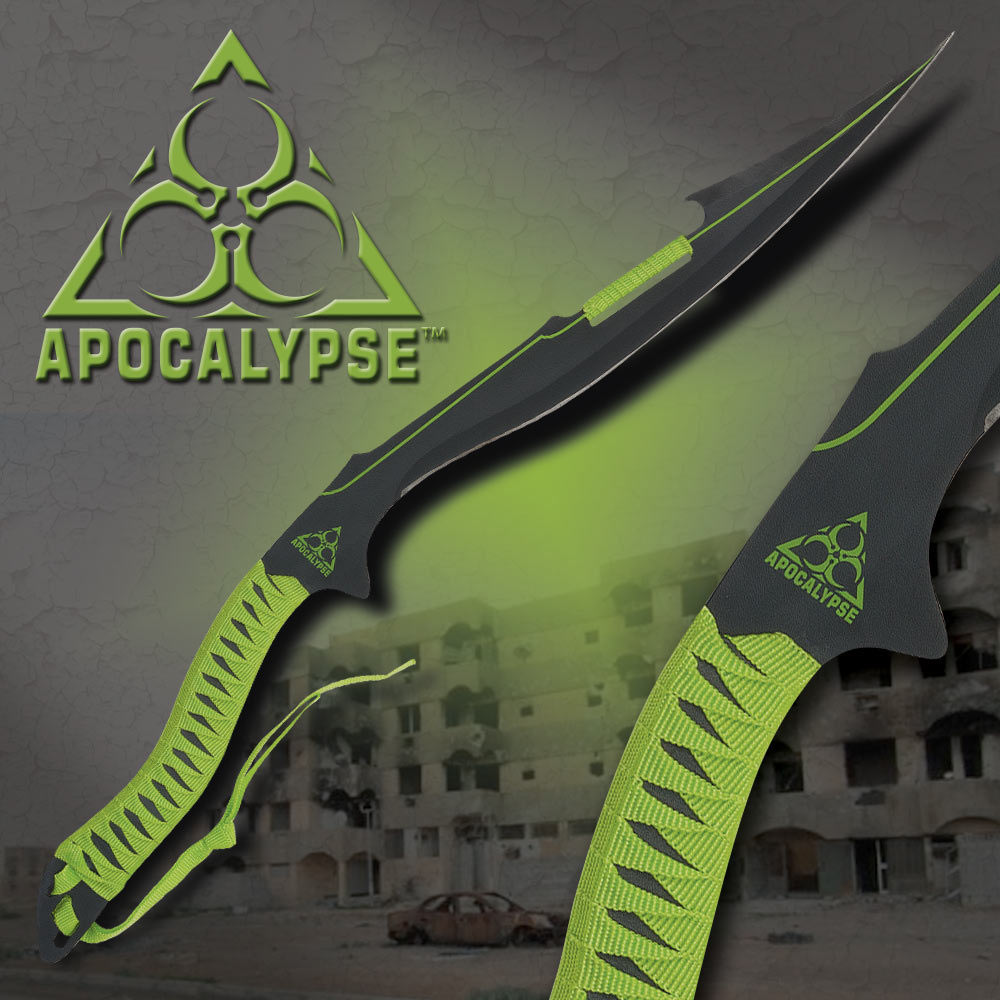 Undead Apocalypse Twin Sword Set With Sheath Knives