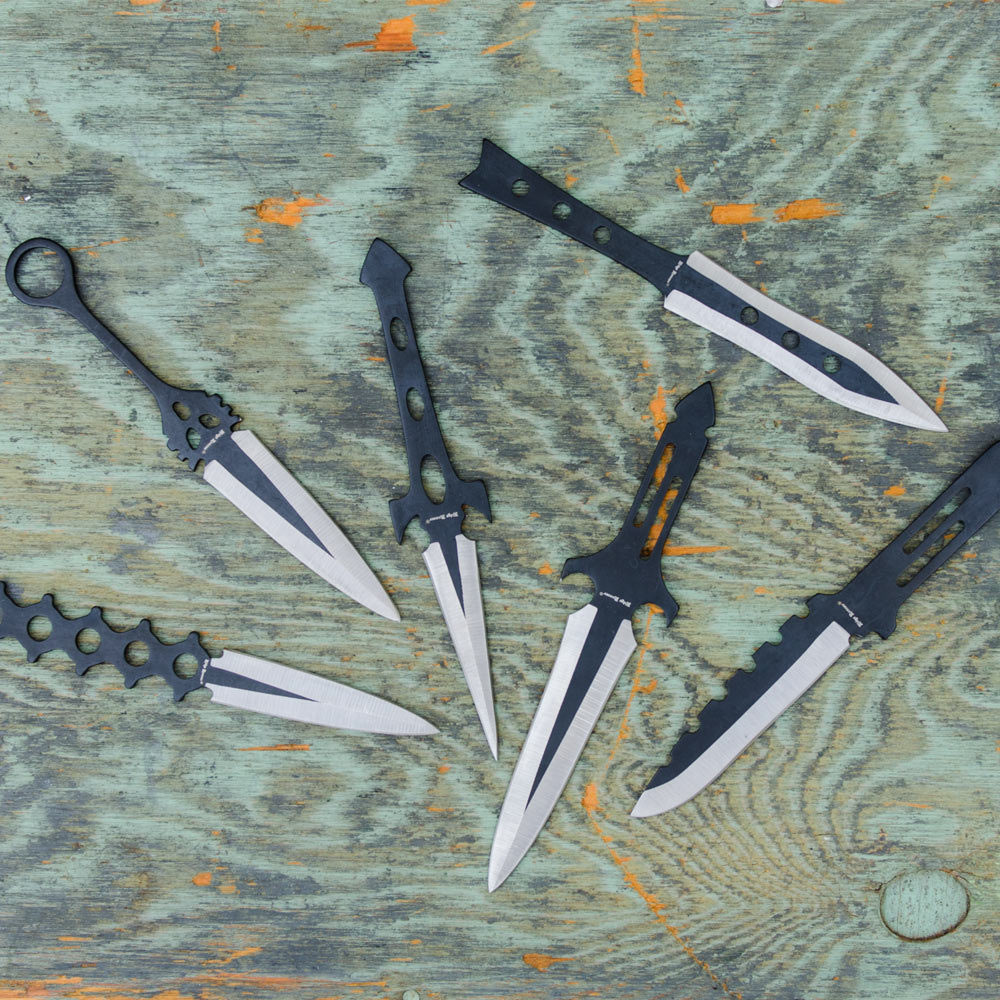 6 Piece Ridge Runner Lightning Throwing Knives Knives
