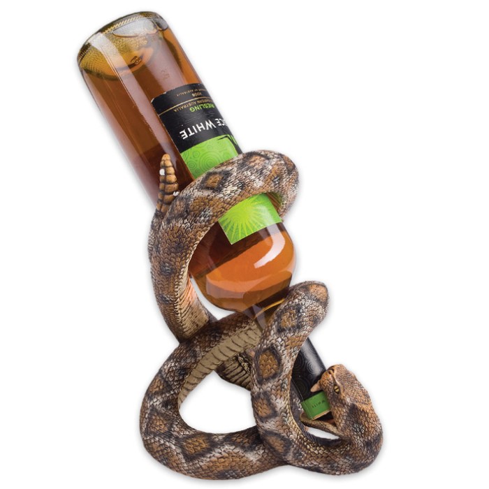 Rattlesnake Wine Bottle Holder Kennesaw Cutlery
