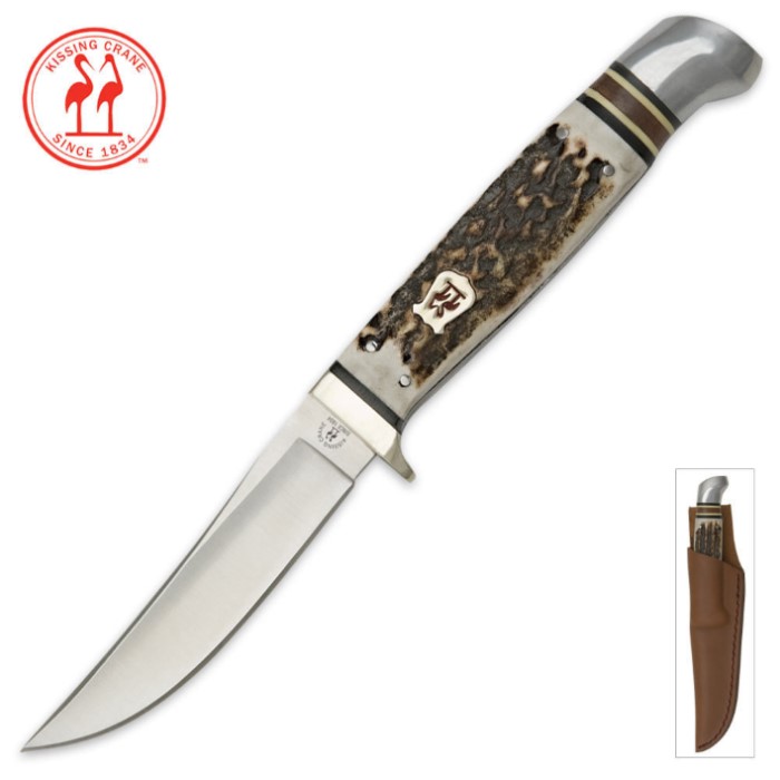 Kissing Crane Stag Medium Hunter Knife Survival