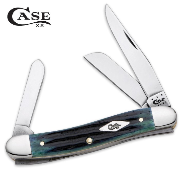 Case Kentucky Bluegrass Bone Medium Stockman Pocket Knife Kennesaw