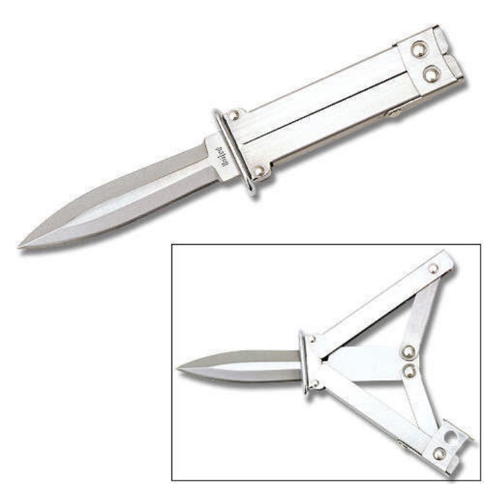 Double Edge Paratrooper Folding Knife Kennesaw Cutlery