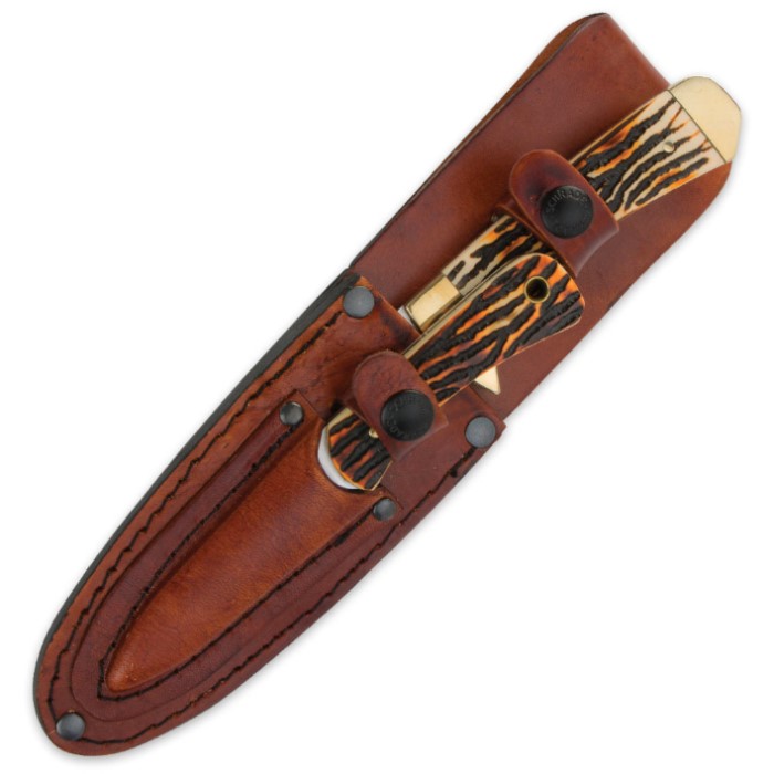 Schrade Uncle Henry Elk Hunter Fixed Blade Combo Knife Set Kennesaw