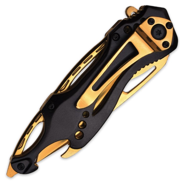 Mtech Usa Gold Ballistic Assisted Opening Pocket Knife Cutlery Usa