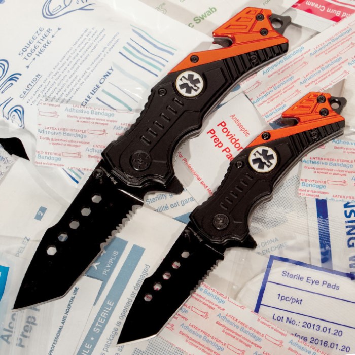 EMT Assisted Opening Rescue Pocket Knives Set