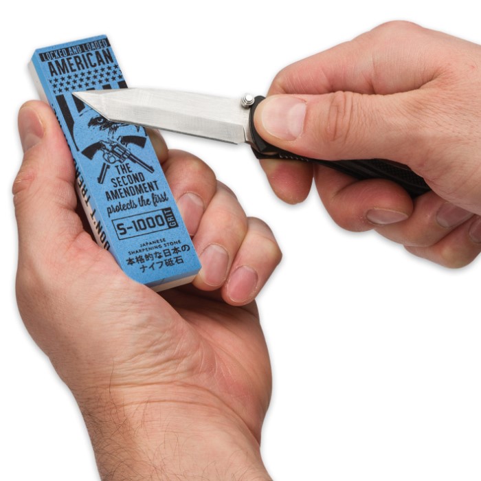 "Don’t Tread On Me" Japanese Water Stone / Sharpening Stone