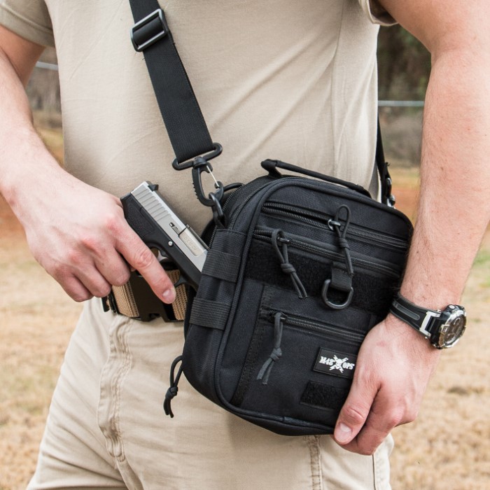 M48 Sentinel Compact Concealed Carry Pistol Sling Pack – Canvas