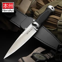 Spiked OTF Automatic Carbon Fiber Knuckle Out The Front Knif