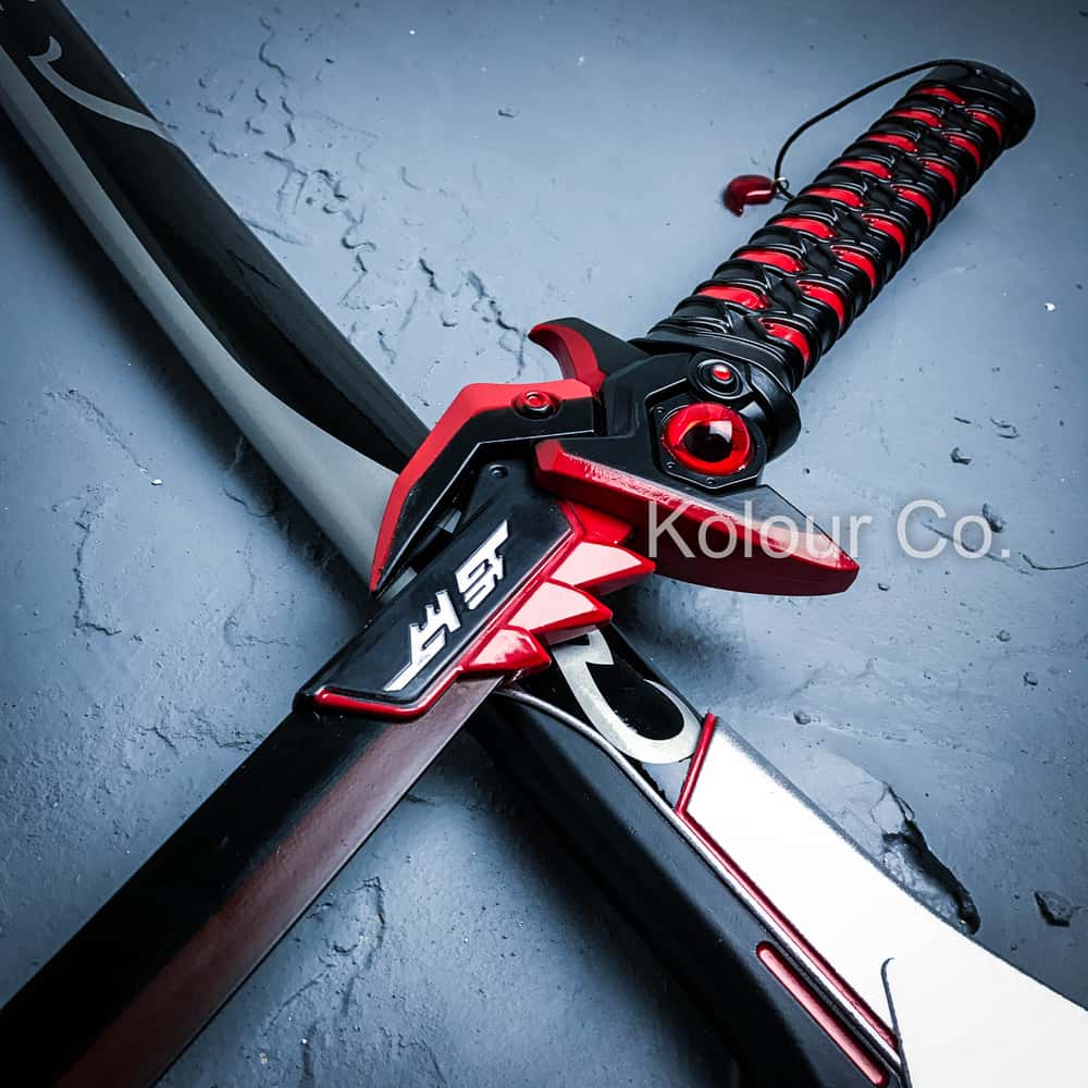 44 Overwatch Game Genji Oni Metal Sword Ow Weapon 1 1 New Cosplay Larp Props 44 Overwatch Game Genji Oni Metal Sword Ow Weapon 1 1 New Cosplay Larp Props