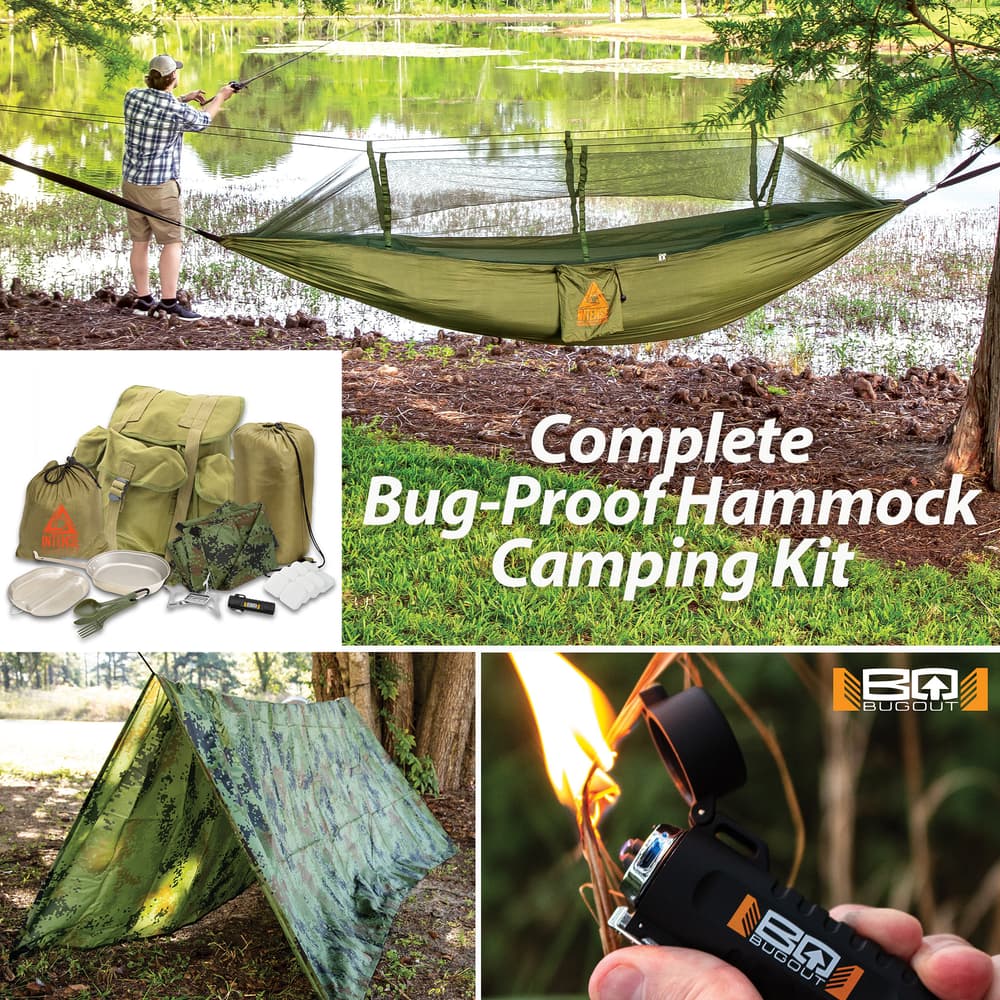 The Hammock Camper Starter Set is an incredible buy on camping gear. image number 0