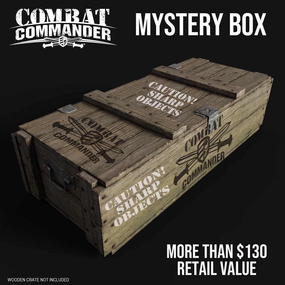 The Combat Commander Mystery Box contains a variety of products image number 0