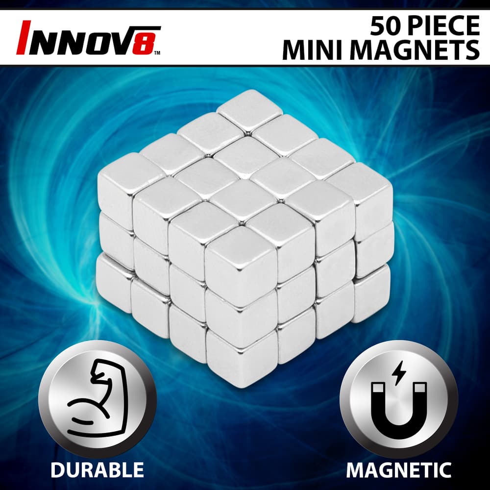 Full image of the Innov8 50 Piece Mini Magnets. image number 0