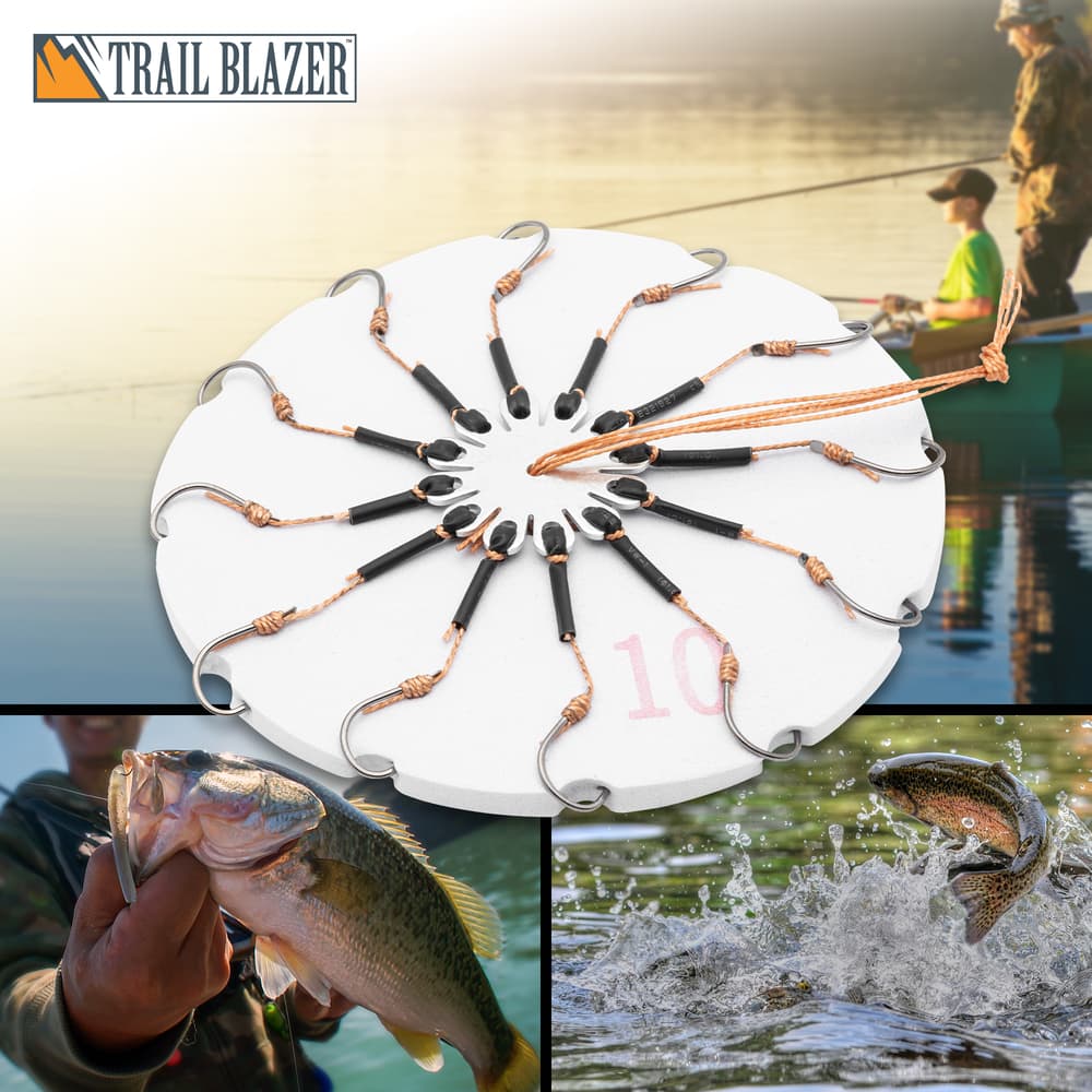 Full image of the Trailblazer 12PC Circle Hook Rig. image number 0