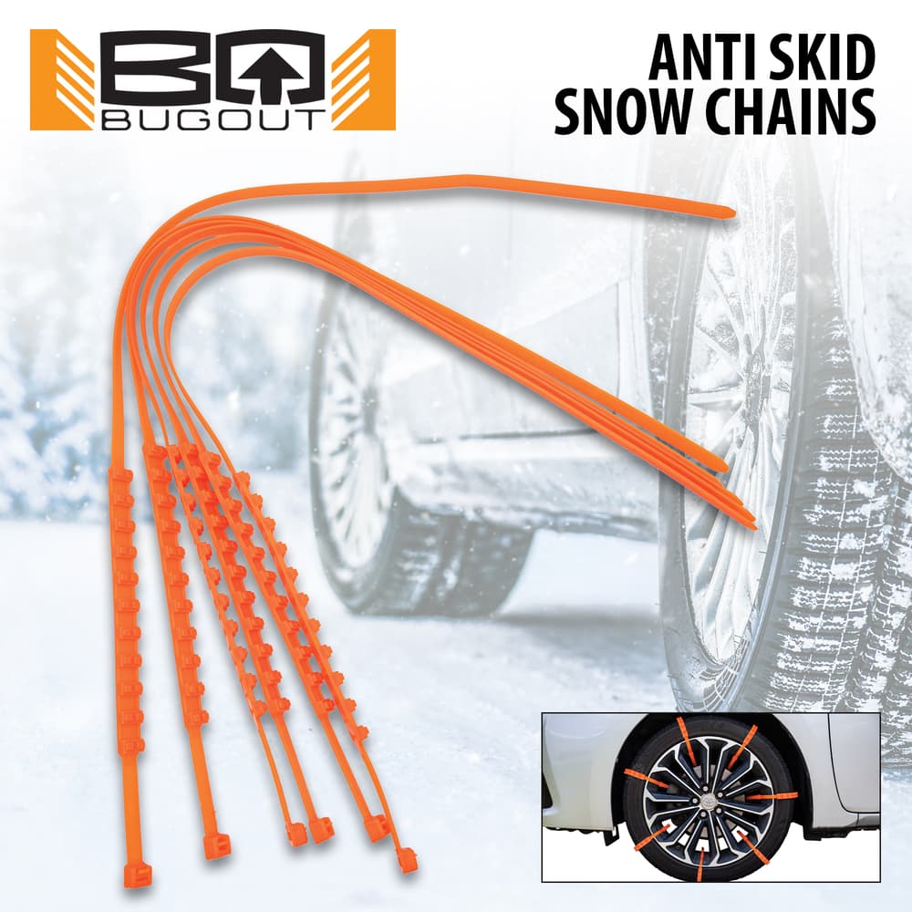 Full image of the Bugout Anti Skid Snow Chains. image number 0