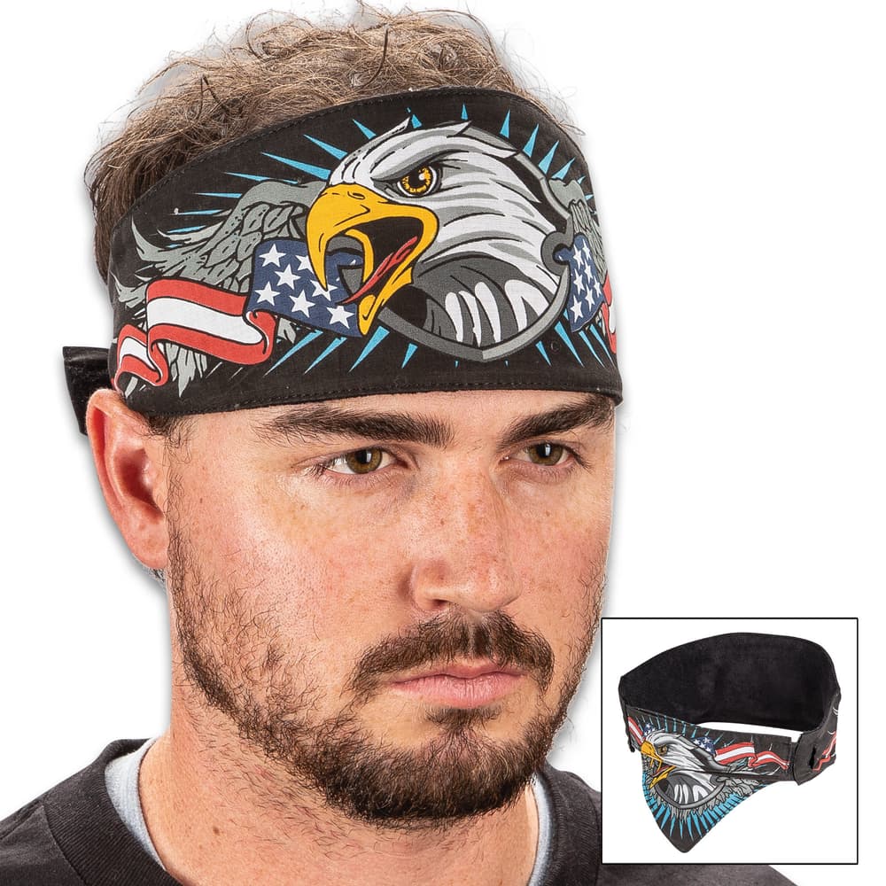 Patriot Eagle Chop Top Doo Wrap Bandana