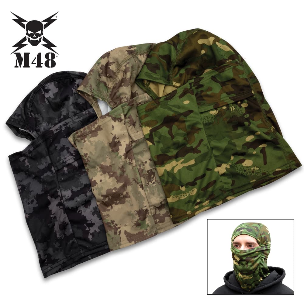 3pc M48 balaclava mask set image number 0