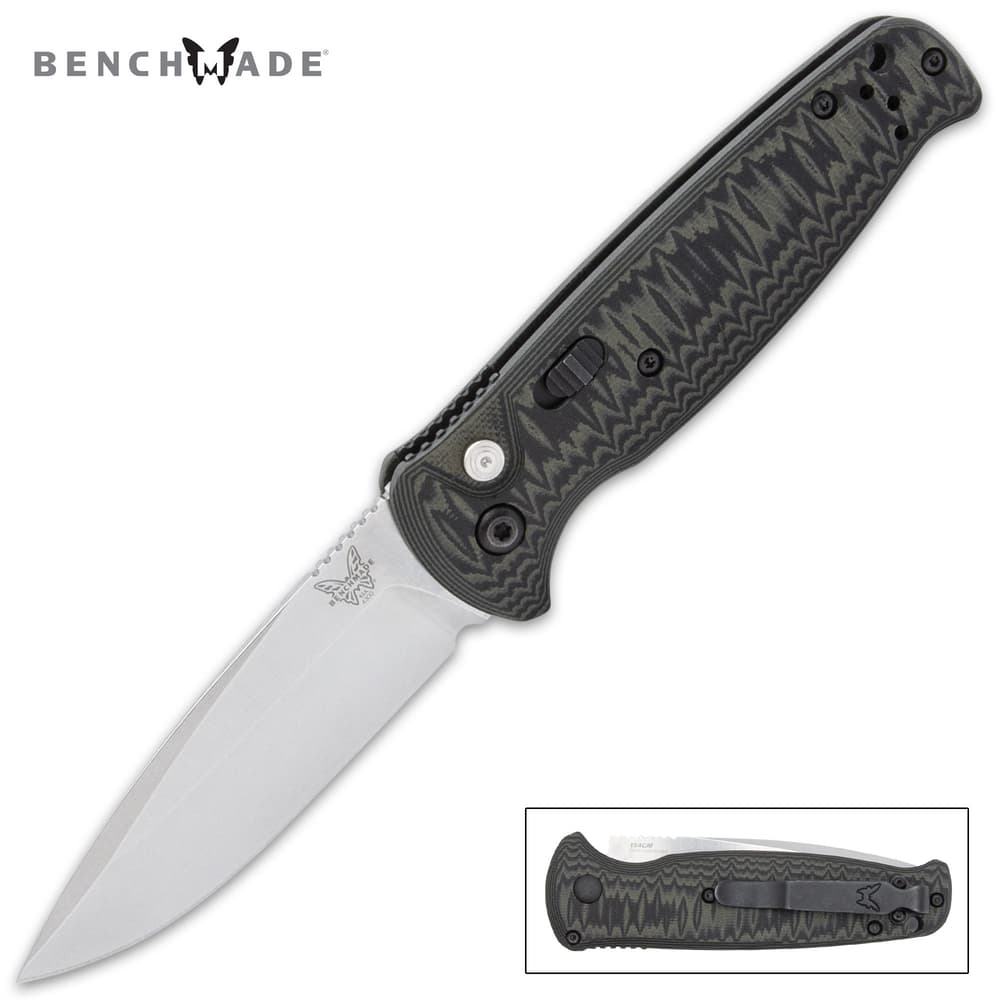 Made in the USA, the Benchmade Composite Lite Auto is a G10 automatic pocket knife that’s a great all-purpose, mid-sized platform image number 0