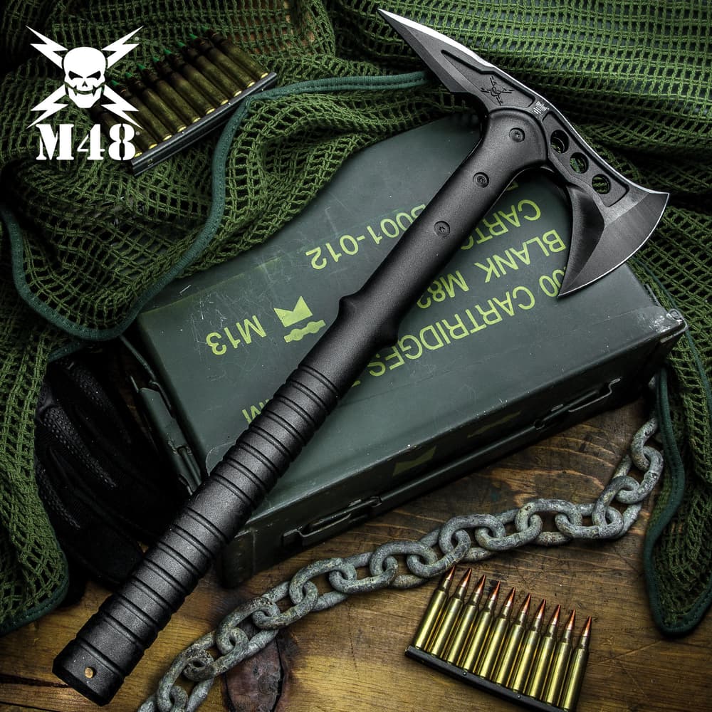 16" M48 Training Throwing Tomahawk Axe Hatchet Self Defense Martial Arts Tool 
