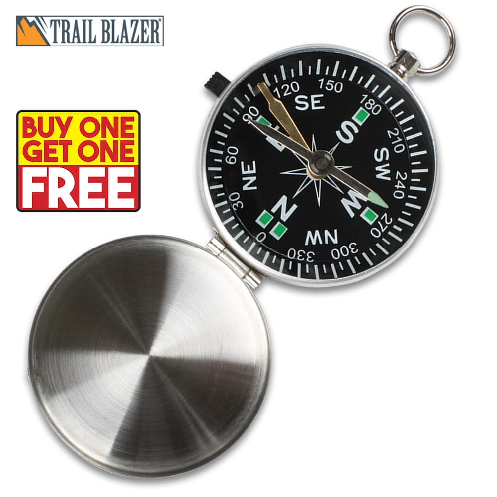 Full image of the BOGO Trailblazer Pocket Compass. image number 0