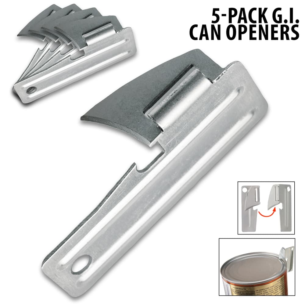 The P-51 Can Opener Five-Pack shown up close and in use image number 0