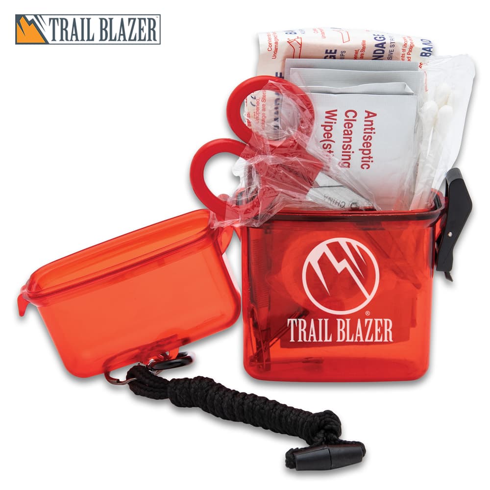The Mini Water-Resistant First Aid Kit has 66 pieces. image number 0