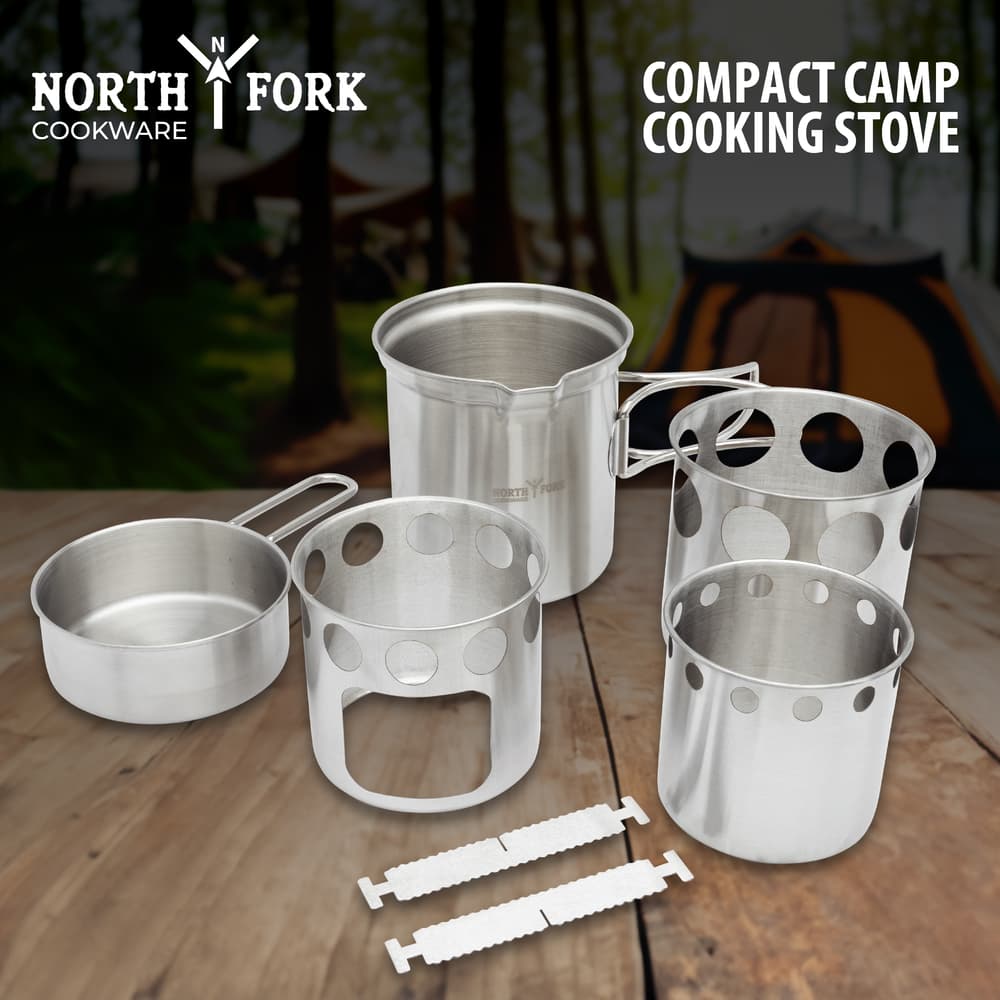 Full image of North Fork Cookware Compact Camp Cooking Stove. image number 0
