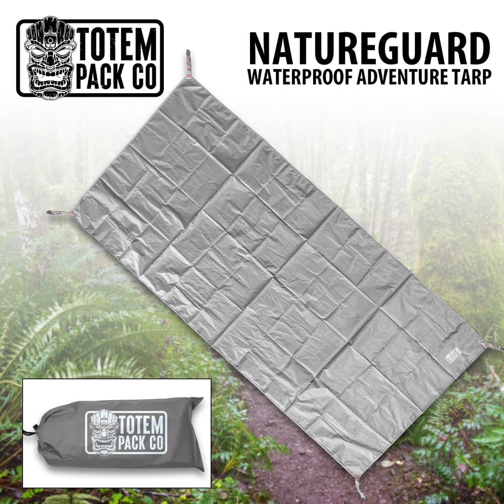 Full image of the Totem Pack Co. Natureguard Waterproof Adventure Tarp. image number 0