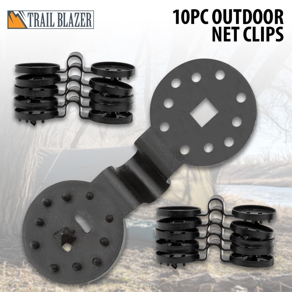 Trailblazer 10pc Outdoor Net Clips. image number 0