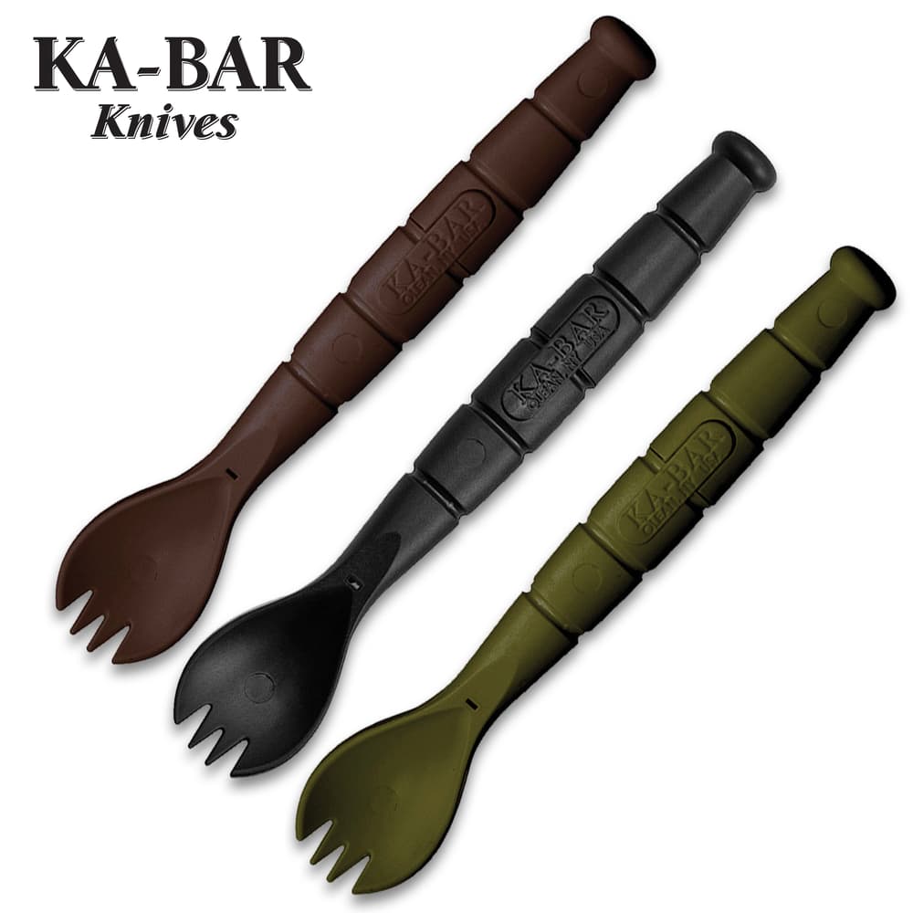 Full image of the Kabar Field Kit Spork & Knife 3 Pack. image number 0