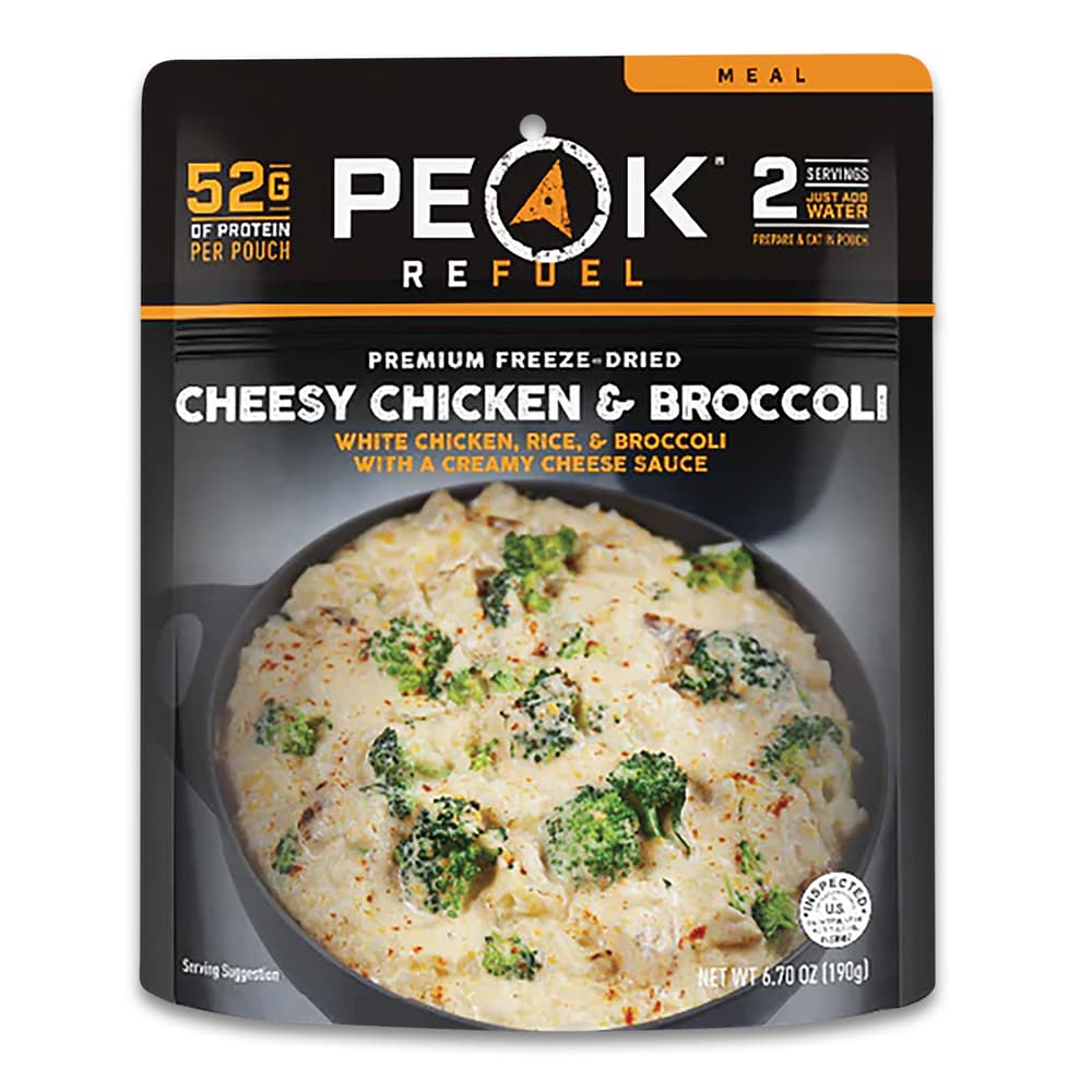 The Peak Refuel Cheesy Broccoli Chicken and Rice pouch image number 0