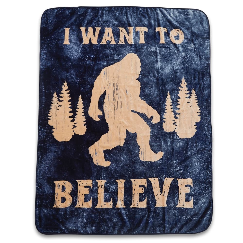 The Sasquatch Queen Size Blanket on full display image number 0