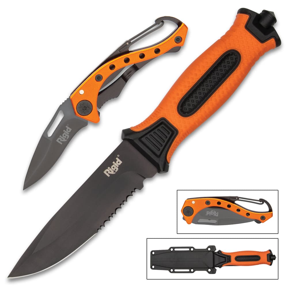 The Rigid Two-Piece Rescue Knife Set image number 0