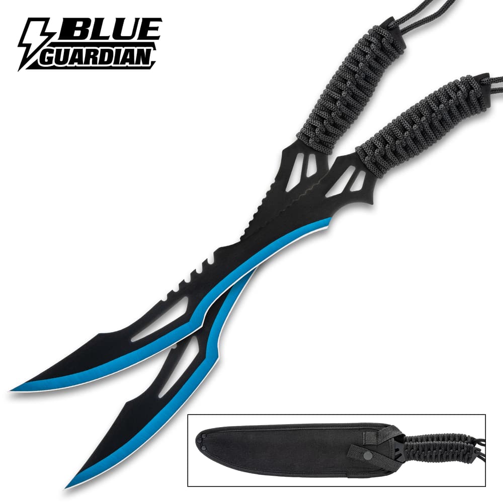 The Blue Guardian Twin Machete Set. image number 0