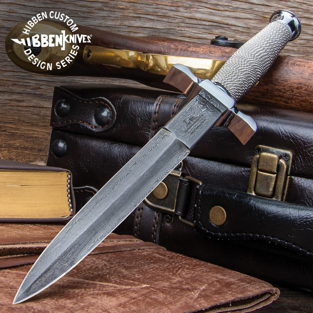 Gil Hibben Silver Shadow Knife Damascus image number 0