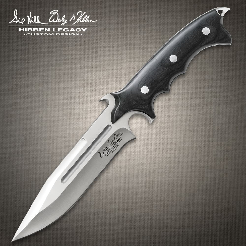 Hibben Legacy Combat Fighter Knife with Leather Sheath image number 0