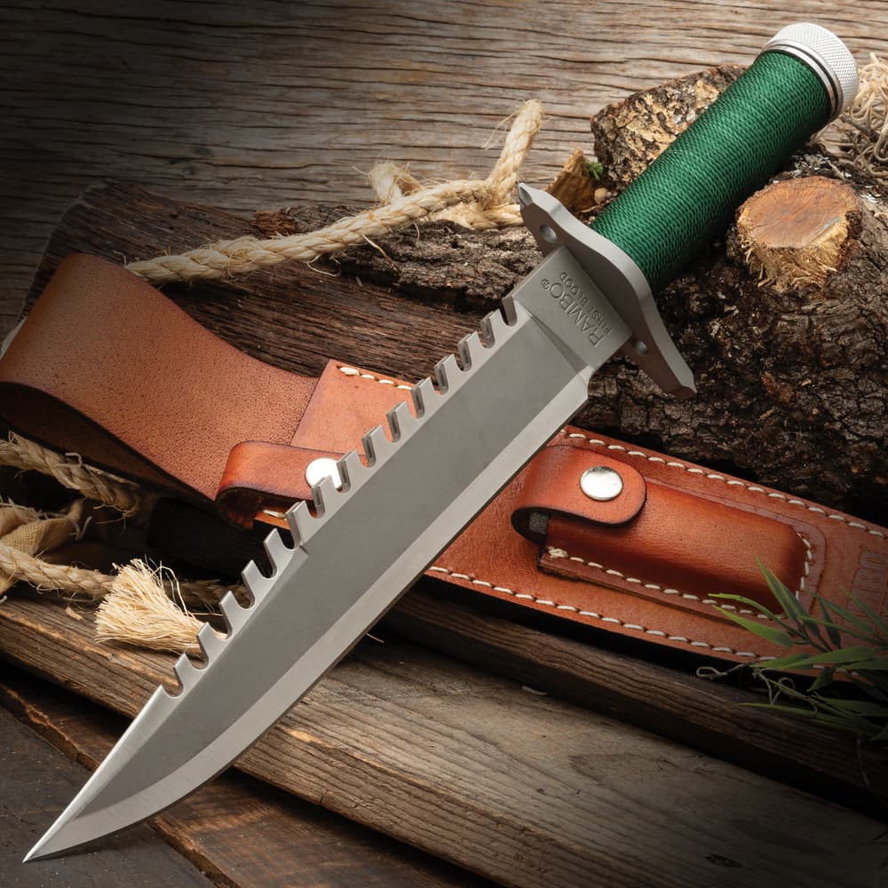 Licensed Rambo I First Blood Fixed Blade Knife image number 0