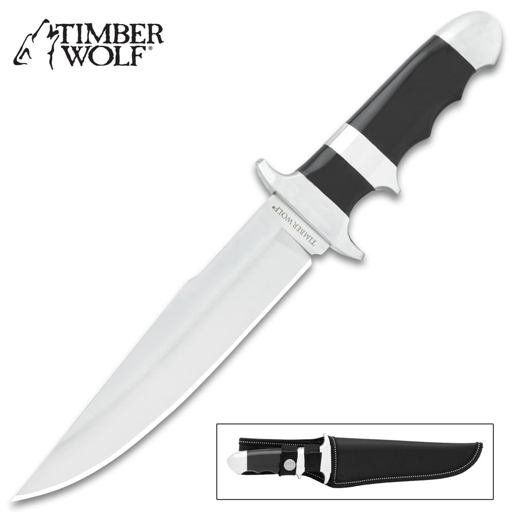 The Timber Wolf Ultra-Light Work Knife in and out of its sheath image number 0
