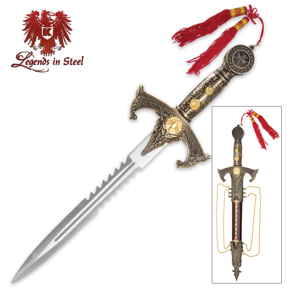 Knights Templar Dagger with Sheath image number 0