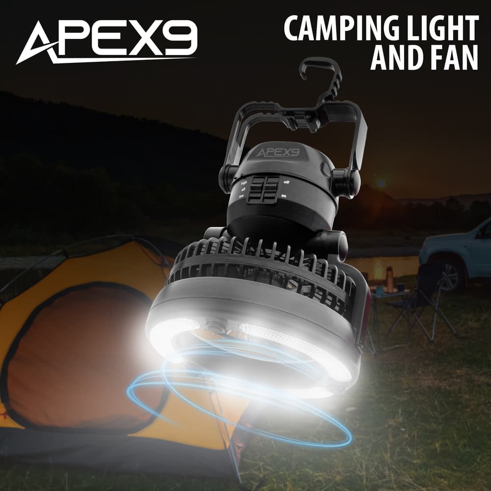 Full image of Apex9 Camping Light And Fan. image number 0
