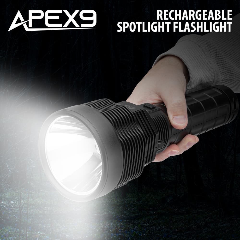 Full image of Apex9 Rechargeable Spotlight Flashlight. image number 0