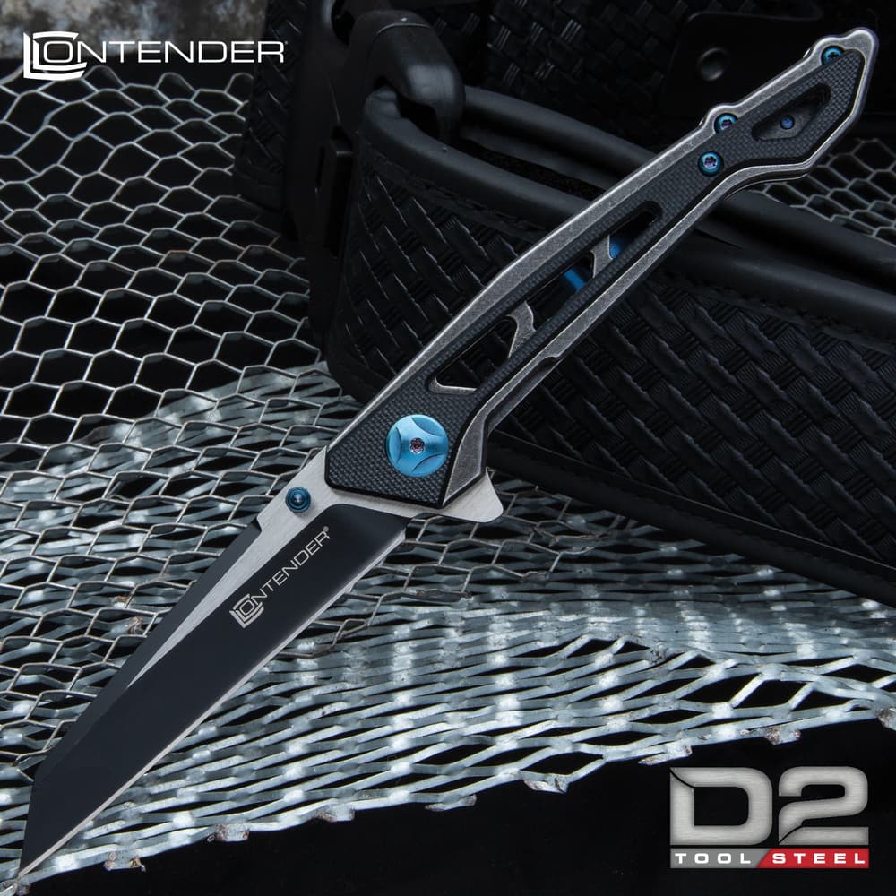 Up to hard use, The Contender Engineer Black Pocket Knife is a must-have addition to the tools and gear that you use on a daily basis image number 0