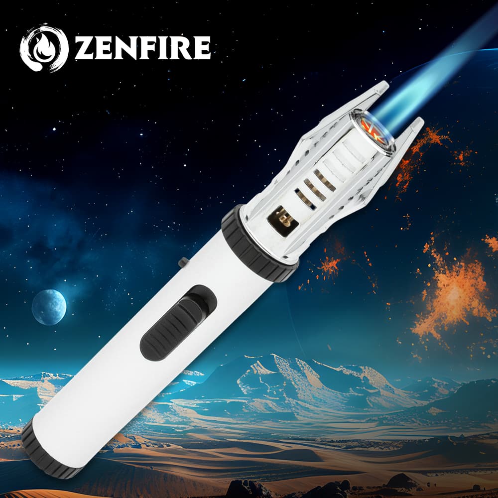 Full image of the silver Zenfire Light Saber Torch. image number 0