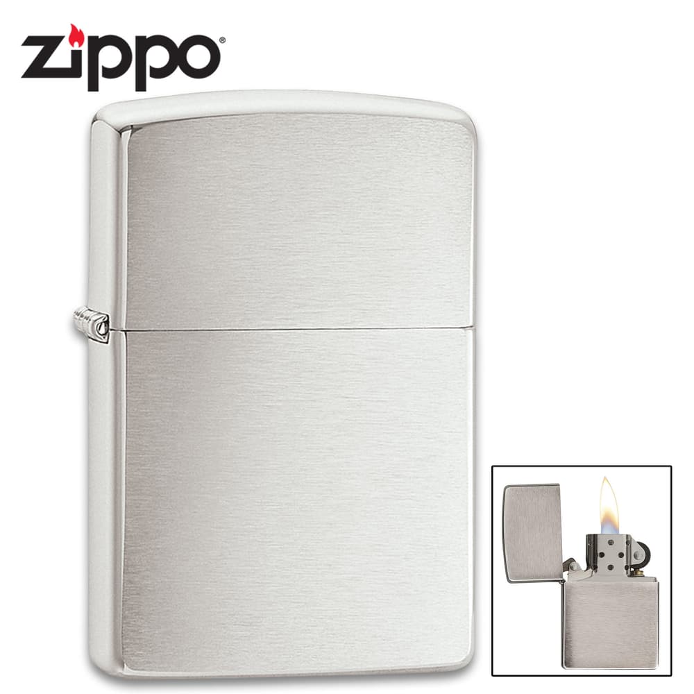 Zippo 200 brushed chrome Lighter 