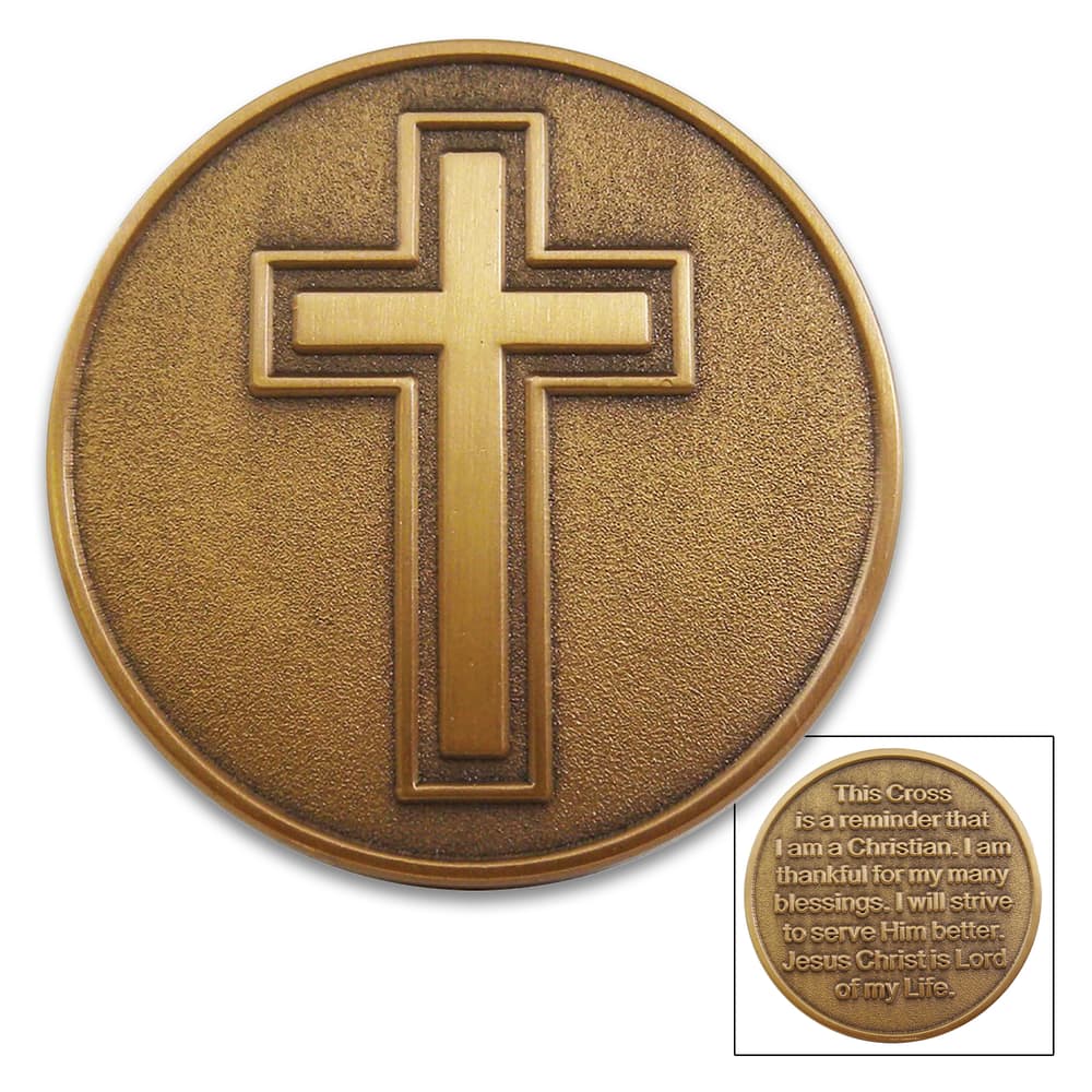 The Cross Coin displayed from the front image number 0