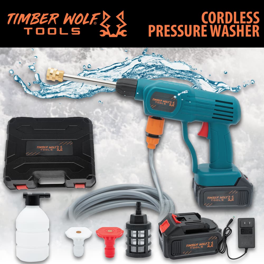 Full image of the Timber Wolf Tools Cordless Pressure Washer. image number 0