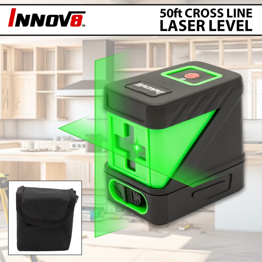 Full image of the Innov8 50Ft Cross Line Laser Level. image number 0